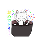 白玉猫ぜんざい（個別スタンプ：8）