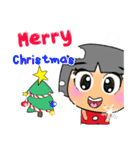 Maruko. Merry Christmas.（個別スタンプ：9）