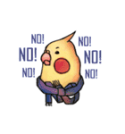 Shy cockatiel 's daily life, let's move！（個別スタンプ：17）