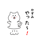 かずみさん用しろねこ（個別スタンプ：11）