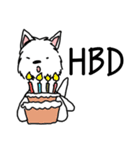 Terrain The westie "English version"（個別スタンプ：4）
