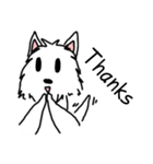 Terrain The westie "English version"（個別スタンプ：8）