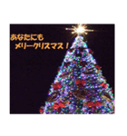 クリスマスのイルミネーション日本語Ver（個別スタンプ：14）