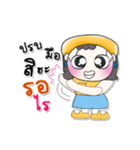 >>My name is Nancy.. ！（個別スタンプ：14）