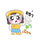 >>My name is Nancy.. ！（個別スタンプ：19）