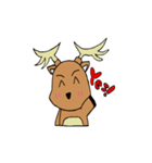 あいさつ”しかおくん”（個別スタンプ：1）