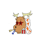 あいさつ”しかおくん”（個別スタンプ：6）