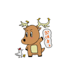 あいさつ”しかおくん”（個別スタンプ：7）
