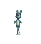 Dancing Blue Rabbit（個別スタンプ：1）