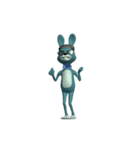 Dancing Blue Rabbit（個別スタンプ：2）