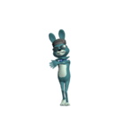 Dancing Blue Rabbit（個別スタンプ：5）