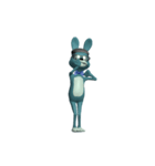 Dancing Blue Rabbit（個別スタンプ：7）