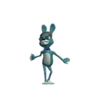 Dancing Blue Rabbit（個別スタンプ：10）