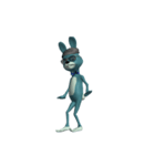 Dancing Blue Rabbit（個別スタンプ：12）