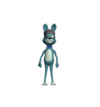 Dancing Blue Rabbit（個別スタンプ：14）