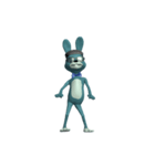 Dancing Blue Rabbit（個別スタンプ：16）