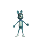 Dancing Blue Rabbit（個別スタンプ：19）