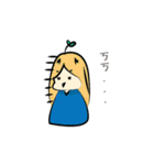 Small bean seedlings girl（個別スタンプ：16）