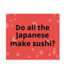 日本について・日常生活の質問～英会話編～（個別スタンプ：2）