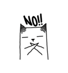Paper cat, kari (kor)（個別スタンプ：24）