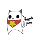 Paper cat, kari（個別スタンプ：4）