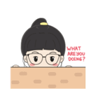 Glasses Girl Chuku（個別スタンプ：2）