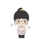 Glasses Girl Chuku（個別スタンプ：7）