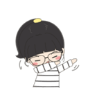 Glasses Girl Chuku（個別スタンプ：8）