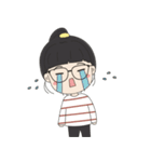 Glasses Girl Chuku（個別スタンプ：9）