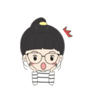 Glasses Girl Chuku（個別スタンプ：10）