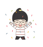 Glasses Girl Chuku（個別スタンプ：14）