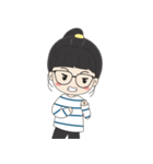 Glasses Girl Chuku（個別スタンプ：15）