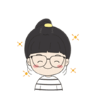 Glasses Girl Chuku（個別スタンプ：18）