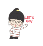 Glasses Girl Chuku（個別スタンプ：19）