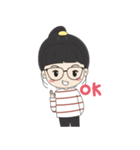 Glasses Girl Chuku（個別スタンプ：23）