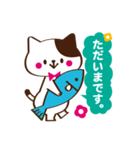 丁寧ネコ（個別スタンプ：15）