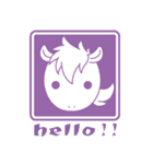 うまのり亭の馬キャラスタンプ1（個別スタンプ：1）
