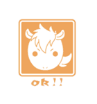 うまのり亭の馬キャラスタンプ1（個別スタンプ：4）