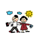 I just hope we're all happy（個別スタンプ：4）