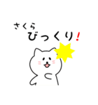 さくらさん用しろねこ（個別スタンプ：24）