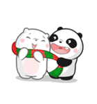 Panda Bear in BLACK ＆ WHITE(X'mas)（個別スタンプ：17）