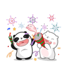 Panda Bear in BLACK ＆ WHITE(X'mas)（個別スタンプ：40）