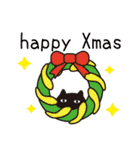 北欧モダン♥黒猫スタンプクリスマス＆正月（個別スタンプ：15）