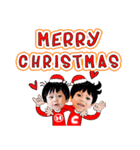 Merry Christmas with 2 Little brothers.（個別スタンプ：1）