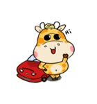 giraffe and naughty elephant（個別スタンプ：1）
