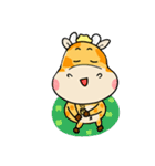 giraffe and naughty elephant（個別スタンプ：34）