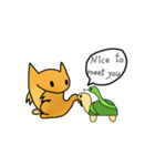 Lizard Dinosaur and his partner Q-seik（個別スタンプ：4）