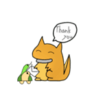 Lizard Dinosaur and his partner Q-seik（個別スタンプ：7）