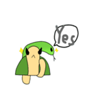 Lizard Dinosaur and his partner Q-seik（個別スタンプ：8）
