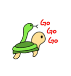 Lizard Dinosaur and his partner Q-seik（個別スタンプ：19）